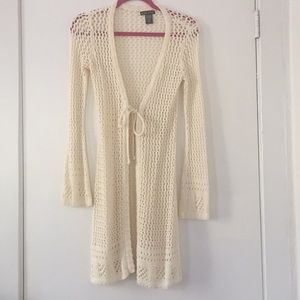 NY & Co cream cardigan. XS
